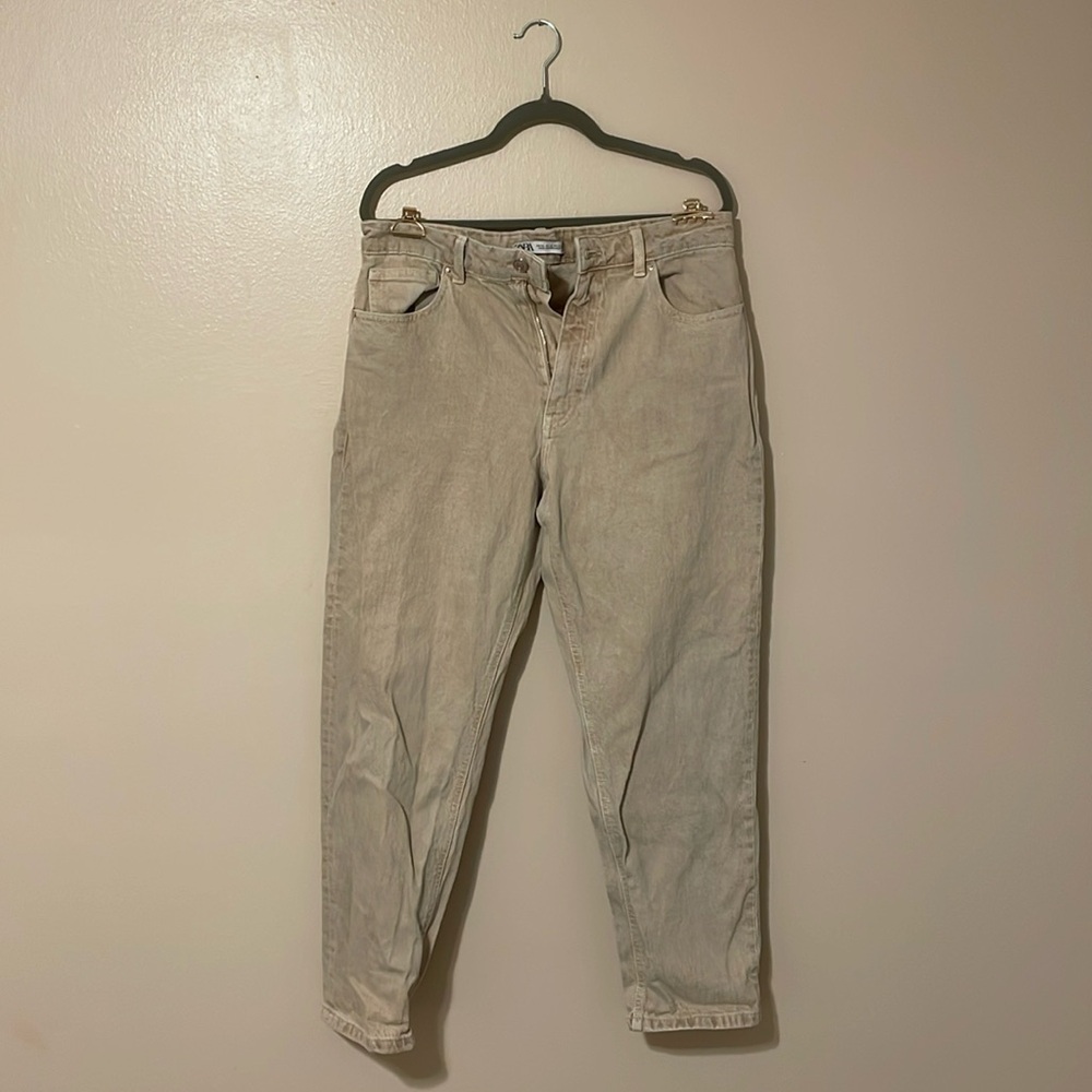 Zara tan jeans